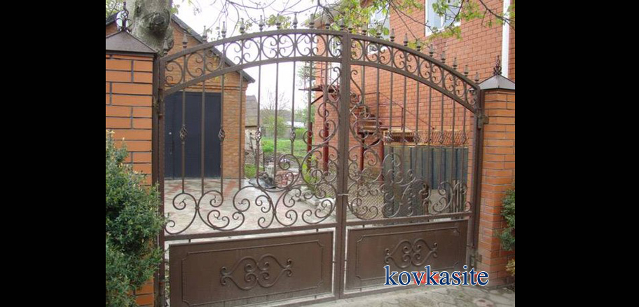 кованые ворота на заказ в москве №38